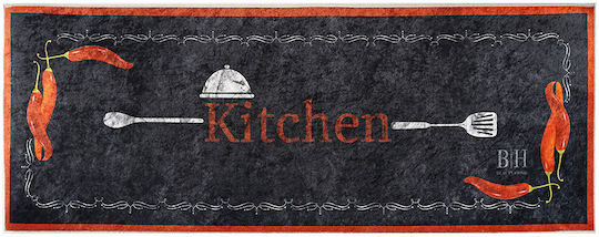 Beauty Home Covoraș De Bucătărie Coridor 60x160cm Negru Roșu Beauty Home Covoraș De Bucătărie Coridor 60x160cm Negru Roșu