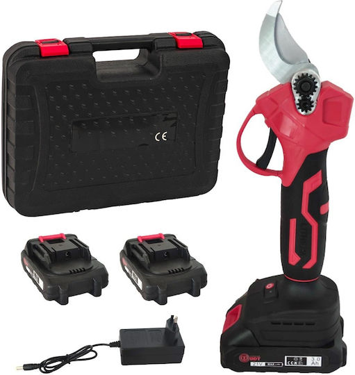 DDT Baumschere Batterie 21V Bürstenlos mit Maximalem Schnittdurchmesser 30mm im Transportkoffer