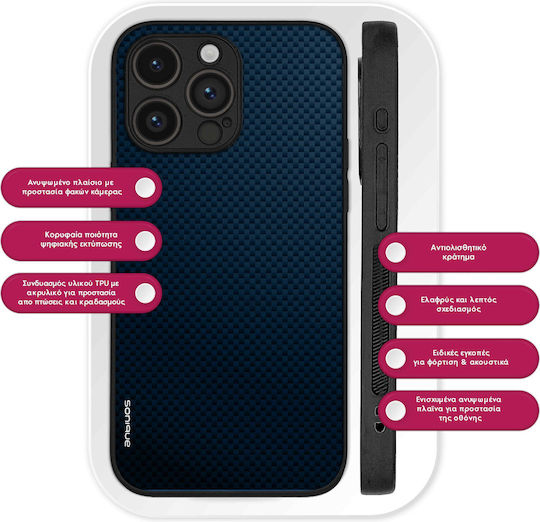 Калъф Sonique Carbon Series за Xiaomi Poco F7 Ultra 5G, син