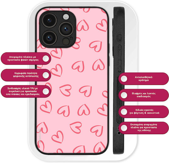 Sonique Heart Series Case for Xiaomi Poco F7 Pro 5G Pink