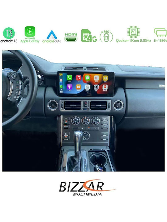 Bizzar Car Audio System for Land Rover Range Rover 2002 – 2005 (Bluetooth/USB/WiFi/GPS/Apple-Carplay/Android-Auto) with Touch Screen 12.3"