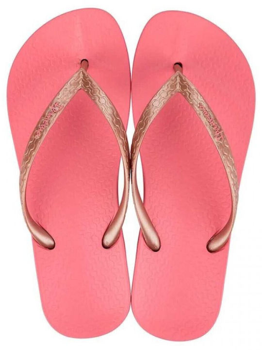 Tan Women's Flip Flops Pink