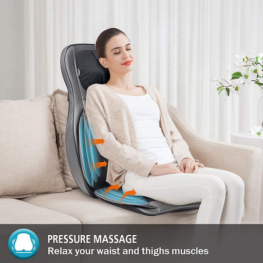 Συσκευή Μασάζ Shiatsu για τον Αυχένα & την Πλάτη με Δόνηση και Λειτουργία Θέρμανσης