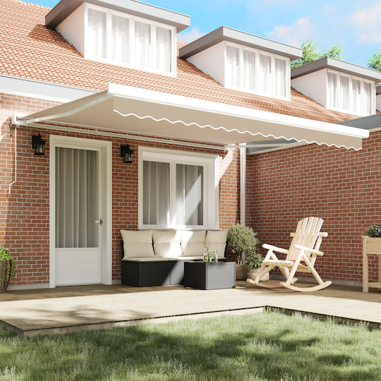 vidaXL Material pentru copertină Bej 3x4m