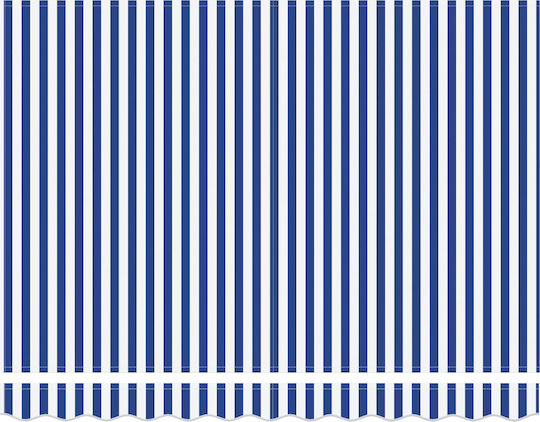 vidaXL Material pentru copertină Albastru 2x3.5m