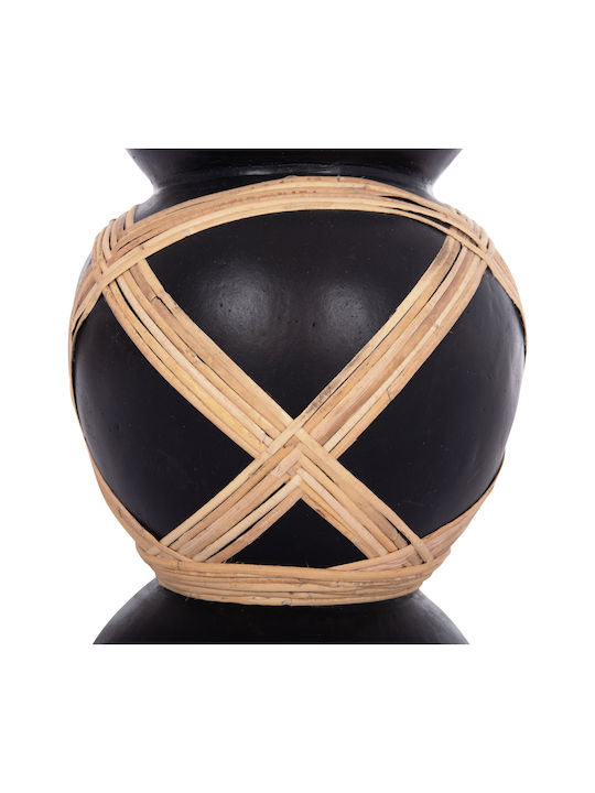 HomeMarkt Decorative Vase Maynard Black 32x32x62.5cm