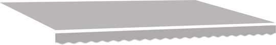 vidaXL Awning fabric Gray 3.5x5m