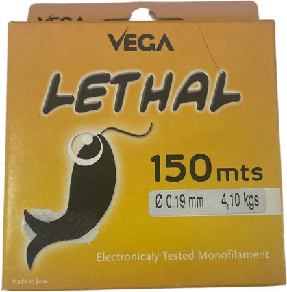 Πετονιά Vega Lethal 150m Διάφανο 0.19mm