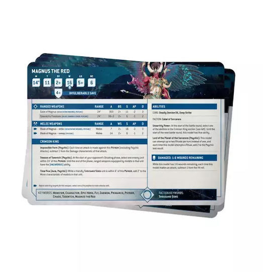 Warhammer 40k Datasheet Cards Thousand Sons English 36-02