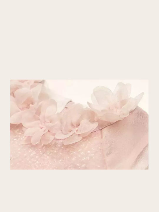 Girls Dress Sleeveless Tulle Pink