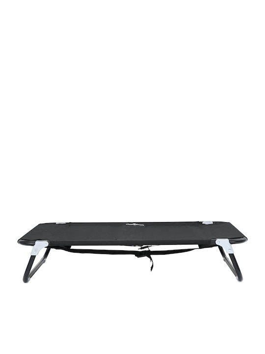 vidaXL Erhöht Hundebett Schwarz 55x90cm.