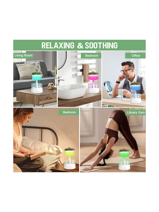 Led Συσκευή Αρωματοθεραπείας Aroma με Χρονοδιακόπτη Πράσινη 450ml X001WM9HED