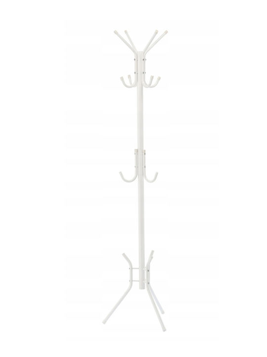Metallic Coat Rack White 178cm