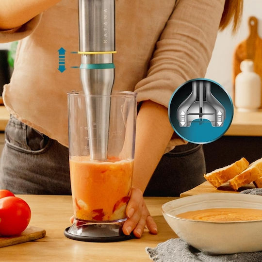 Cecotec Katana Handmixer mit Inox-Stab 1500W Silber