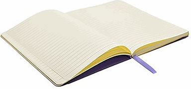 Muitomas Notebook 80 Sheets Ruled with Elastic Purple