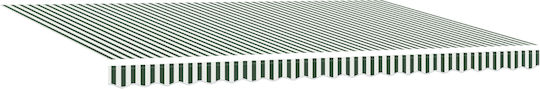 vidaXL Awning fabric Green 3.5x5m