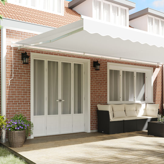 vidaXL Awning fabric White 3x6m