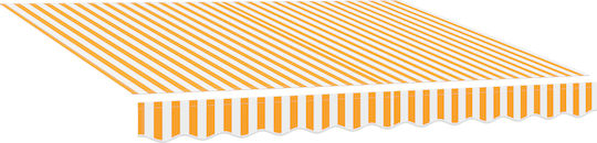 vidaXL Awning fabric Yellow 2x2.5m