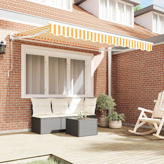 vidaXL Awning fabric Yellow 2x2.5m