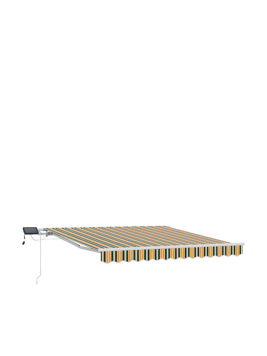 vidaXL Terrasse Markise mit LEDs Grüne 3x2.5m