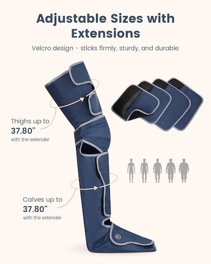 Dispozitiv De Masaj Pentru Picioare 6 Moduri 3 Intensități Circulație Îmbunătățită Ameliorare Durere Compresie Aer Relaxare Musculară
