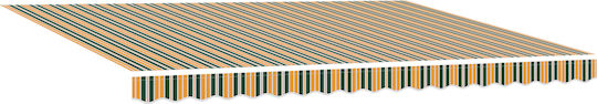vidaXL Awning fabric Green 3.5x4.5m