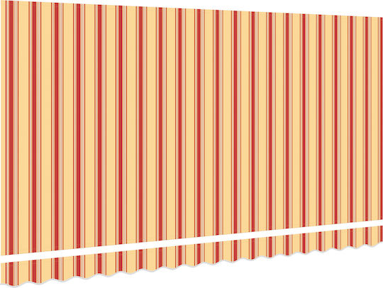 vidaXL Awning fabric Multicolour 2x4m