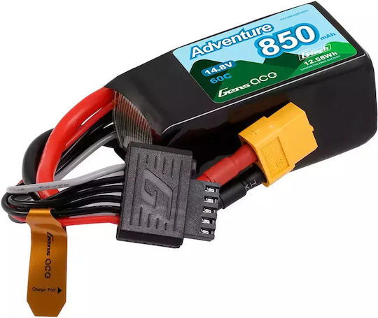 Gens Ace Adventure Μπαταρία Li-Po 14.8V 850mAh 60C 4S XT60 για Τηλεκατευθυνόμενο