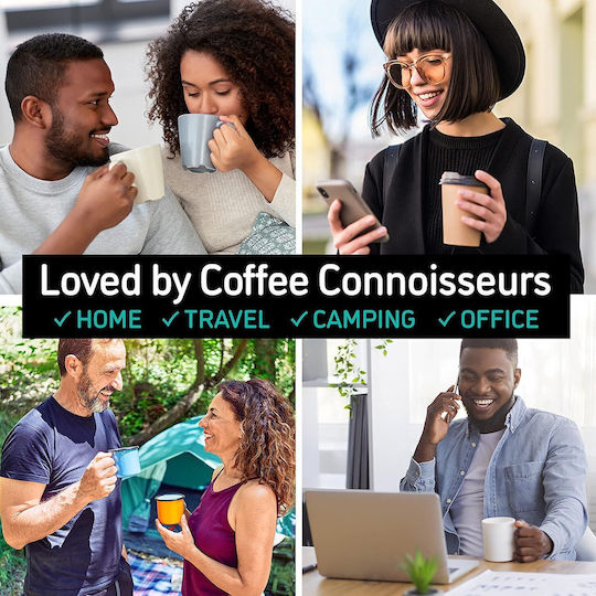 Cafetiere French Press 8 Cesti Double Wall Cafetiere 1 Litru Capacitate Container pentru Cafea din Oțel Inoxidabil Gri