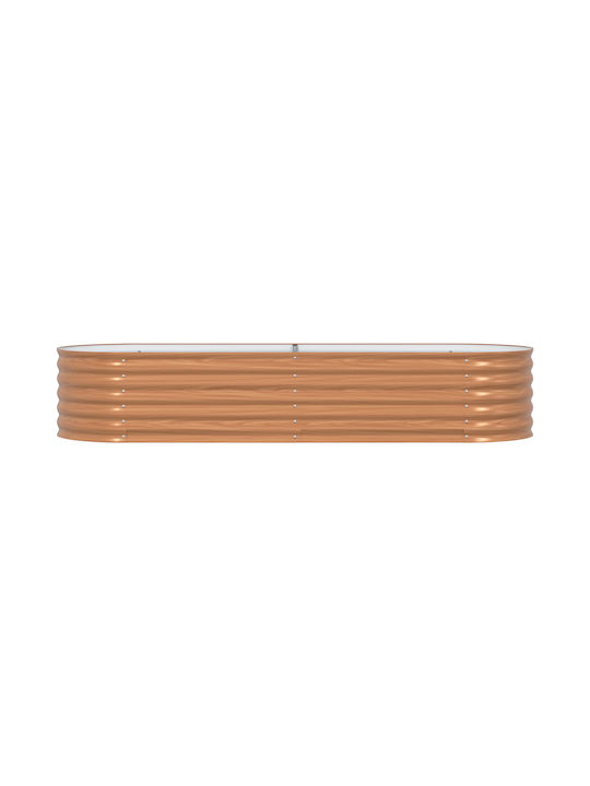vidaXL Garden Pot Metallic Brown 240x80x44cm.