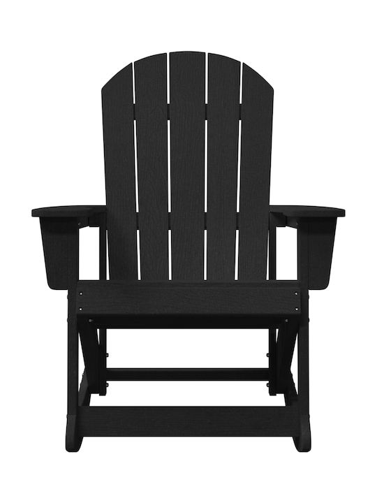 Schaukelstuhl Kunststoff Black 73.5x92x90εκ.