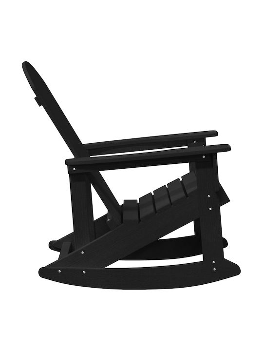 Schaukelstuhl Kunststoff Black 73.5x92x90εκ.