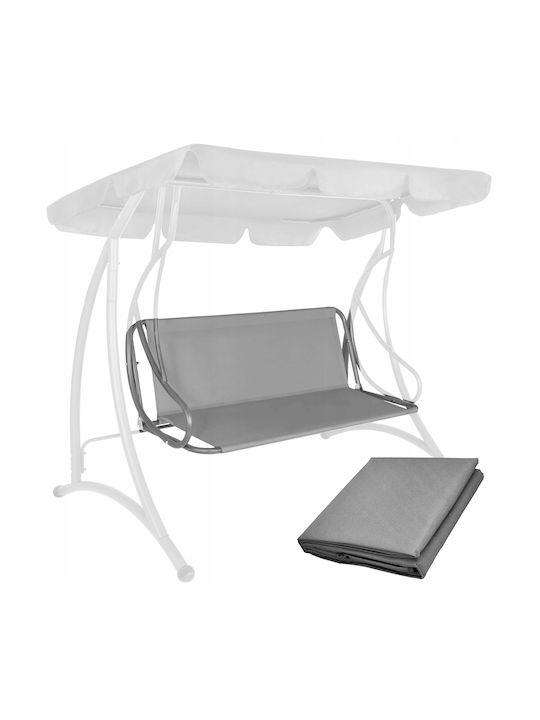 Perna Swing Cushion Pentru Grădină Cu Spătar Din Pânză Gri Deschis 100x130cm