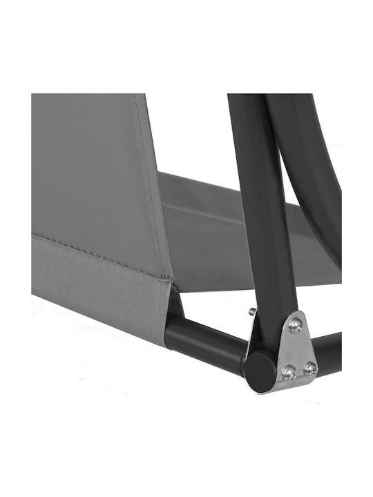 Perna Swing Cushion De Grădină Cu Spătar Din Pânză Gri 90x110cm