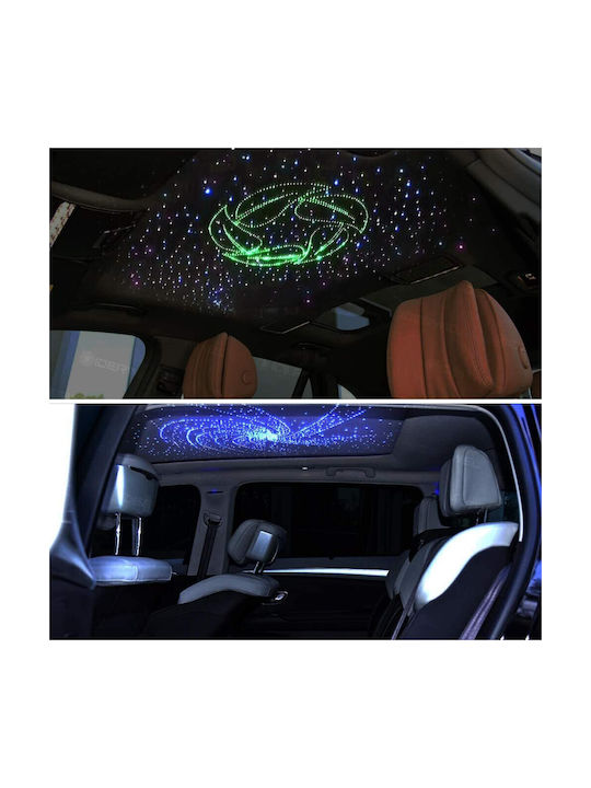 Kit de Fibre Optică pentru Tavan Rgbw Starry Smart 200 Fire 2 Metri 0.75mm Control Bluetooth Aplicație 16 Milioane de Culori Funcție Temporizator Mod Muzică