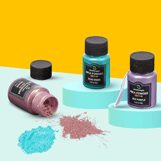 Set Pudre Pigmenți Epoxy Rășină 72 Culori Metalice 10 G Pudră Mica Ruj Luciu Săpun Baloane de Baie Artizanat Rășină Vopsea pentru Unghii