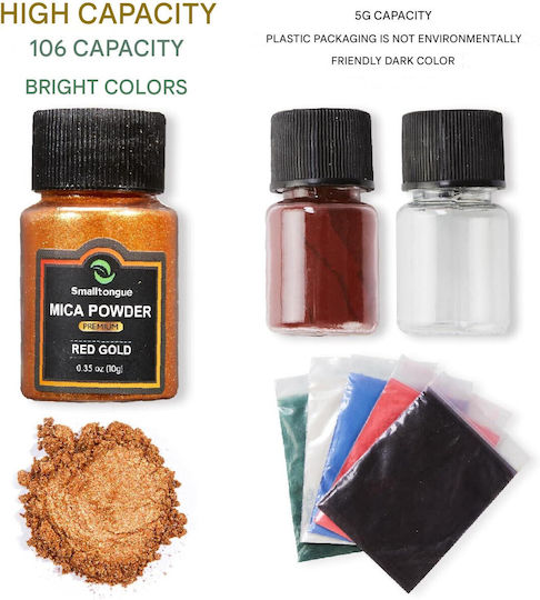 Set de Pigmenți Mici 108 Culori 36 Culori Originale 10g 36 Culori Pastel 10g 36 Pudre Fine de Sclipici 20g Pudră de Pigmenți Epoxy Rășină Machiaj Săpun Lac de Unghii Lumânări Slime