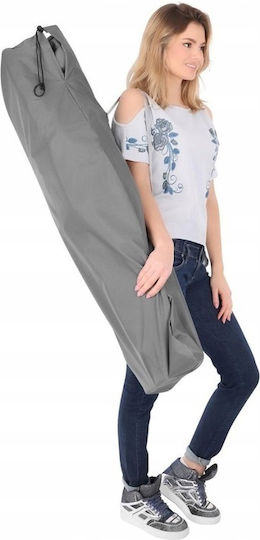 Folding Guest Bed Campaign Single Gray 190x70x37cm