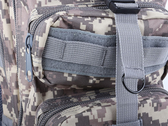 Тактическа Камуфлажна Раница Cracos 43x25x24 См 30л Военна Сива За Открито Туризъм С Множество Отделения