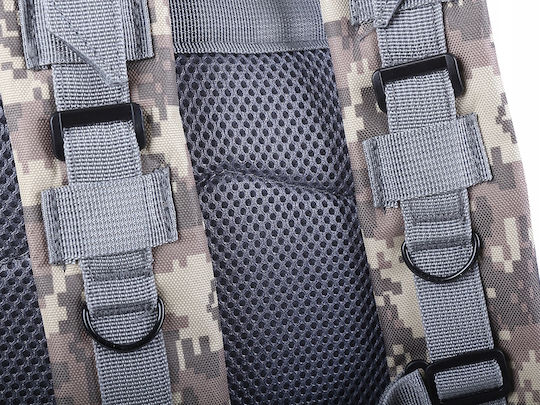 Тактическа Камуфлажна Раница Cracos 43x25x24 См 30л Военна Сива За Открито Туризъм С Множество Отделения