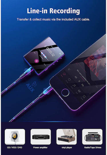 MP3 Player (32GB) με Οθόνη 2.4" X001DIDQHZ