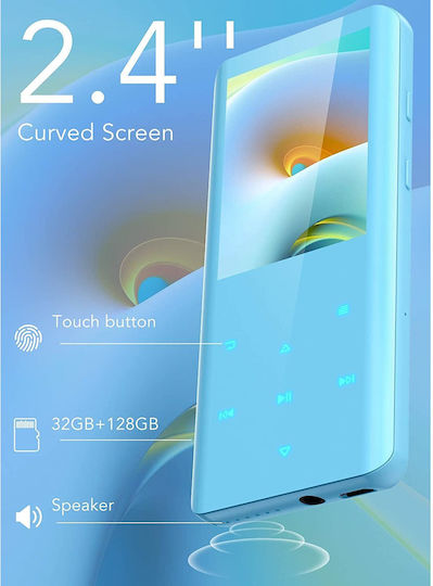 MP3-Spieler (32GB) mit Touchscreen 2.4" Blau X001F26K2R