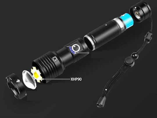 Επαναφορτιζόμενος Φακός LED IP67 με Μέγιστη Φωτεινότητα 30lm Flashlight