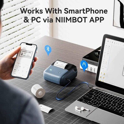 Niimbot B31 Electronic Label Maker with Bluetooth Blue