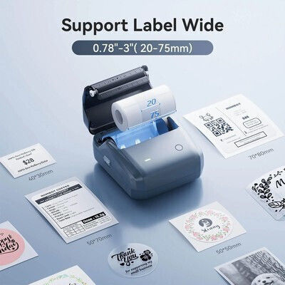 Niimbot B31 Electronic Label Maker with Bluetooth Blue