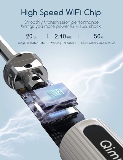 Wifi Otoscope 1080p Camera Led Light 360° Angle Usb-c Charging Ear Wax Cleaning Device Ip67 Waterproof iOS Android