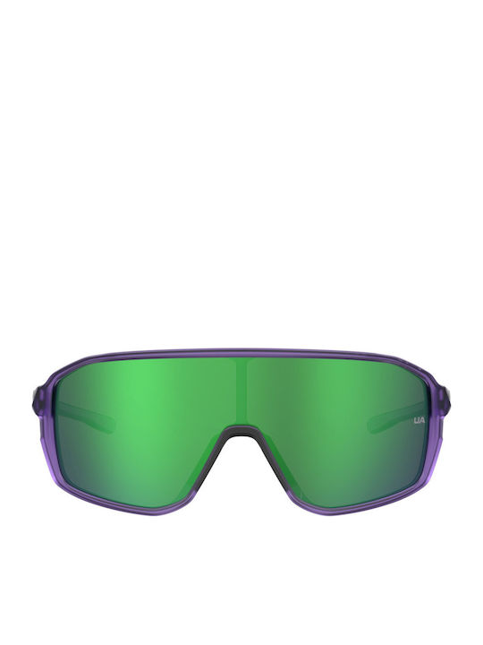 Under Armour Gameday Men's Sunglasses with Purple Frame and Purple Gradient Lens