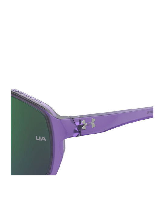 Under Armour Gameday Men's Sunglasses with Purple Frame and Purple Gradient Lens