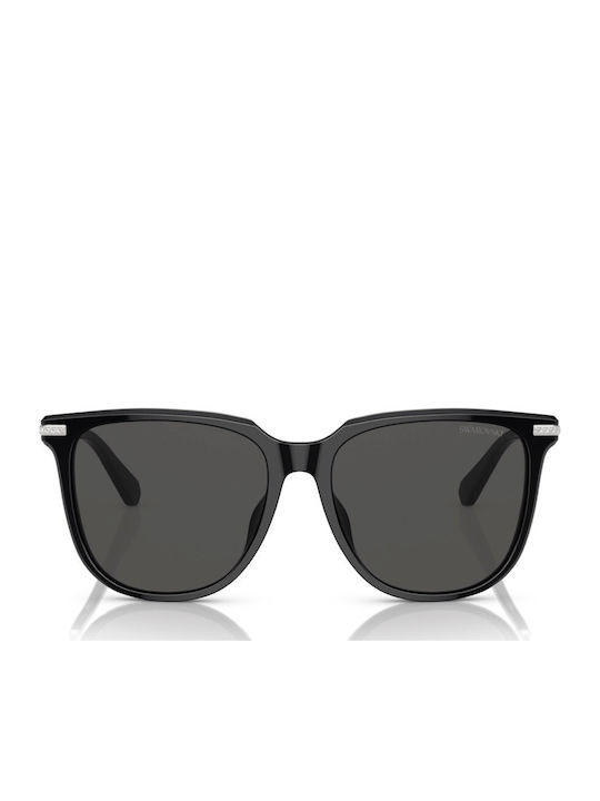 Swarovski Feminini Ochelari de soare cu Negru Cadru și Negru Lentilă SK6015D 100187
