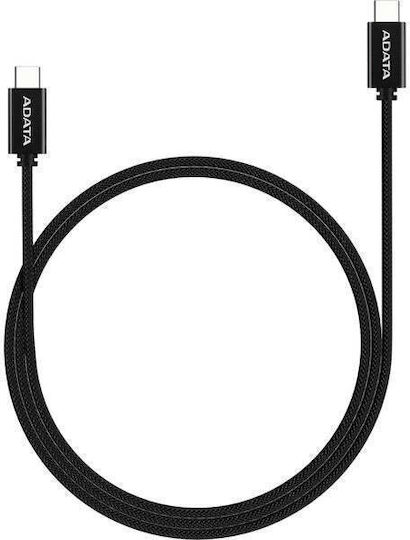 Adata USB 2.0 Kabel USB-C männlich - USB-C 100W Schwarz 2m (CACC-200PN-BK)